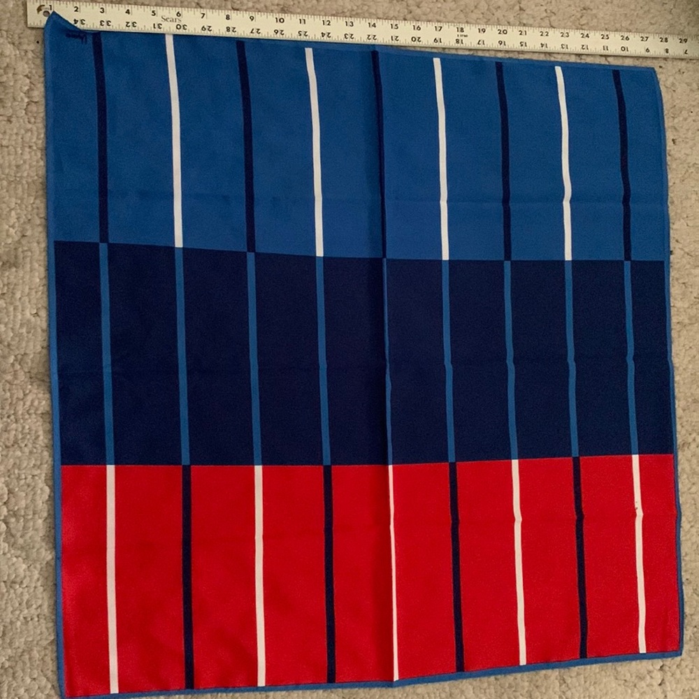 Usna Red white and blue silk scarf